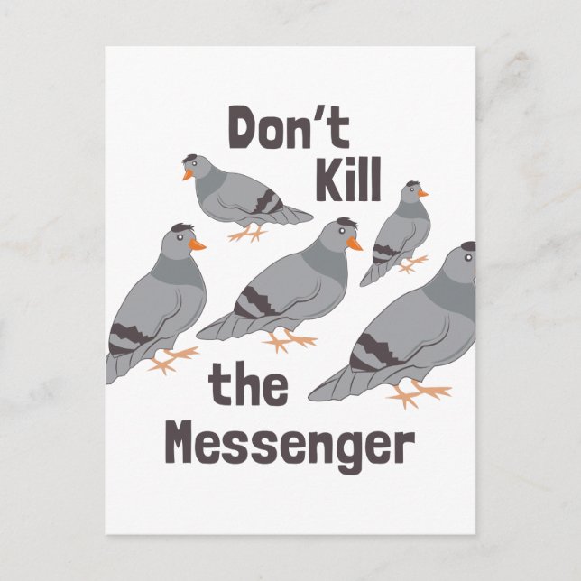Messenger Pigeon Postkarte (Vorderseite)