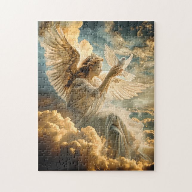 Messengers of Peace Angel with White Dove (Vertikal)