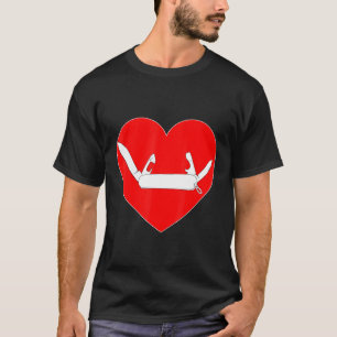 Messer der Schweizer Armee Outdoorwandern Camping  T-Shirt