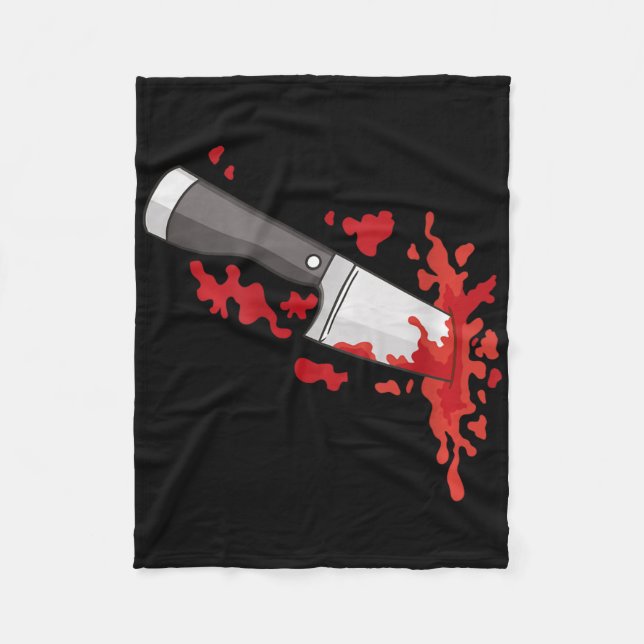 Messer im CK Halloween-Murder-Kostümmesser in Fleecedecke (Vorderseite)