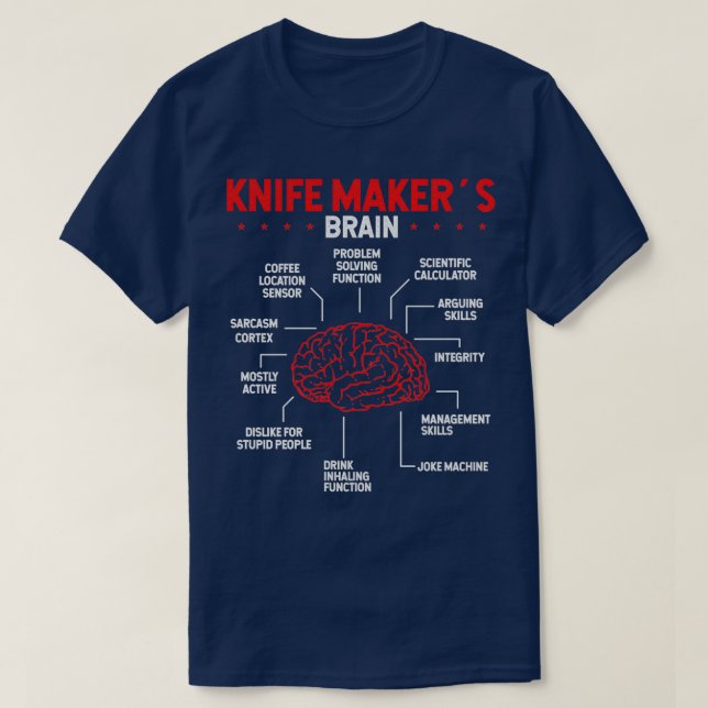 Messer Making Bladesmith Knife sammeln T T-Shirt (Design vorne)