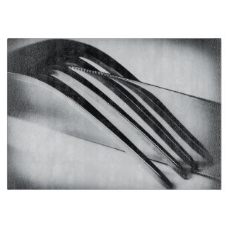 Messer und Gabel Schneidebrett