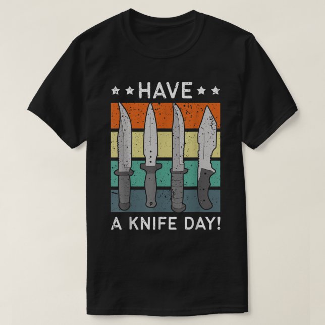 Messersammlungen haben einen Messertag T-Shirt (Design vorne)
