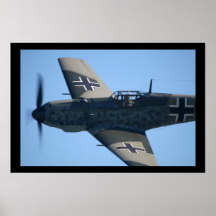 Messerschmitt Bf-109E-3 Emil Flyby Poster