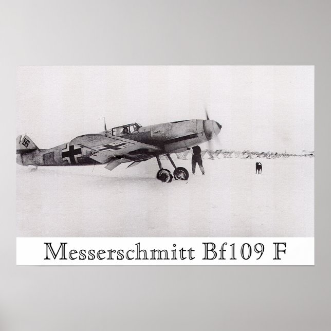 Messerschmitt Bf-109F Poster (Vorne)