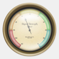 Messgerät für Signalstärke Steampunkmaschinenalter