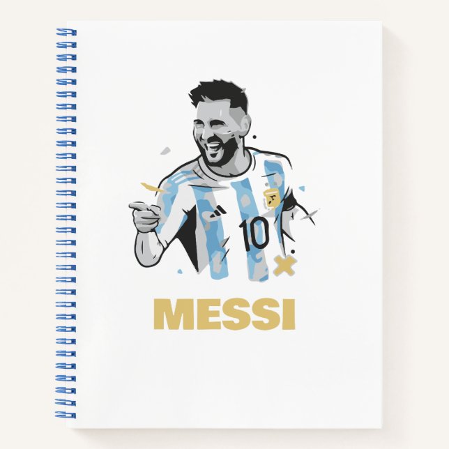 Messi Notizbuch (Vorderseite)