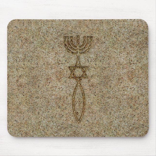 Messianischer Siegel-Stein Mousepad (Vorne)