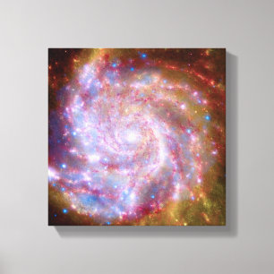 Messier 101 Spiralgalaxie - Hubble-Teleskop-Foto Leinwanddruck