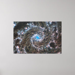 Messier 74 (M74) Galaxy   NGC 628   MIRI   JWST Leinwanddruck