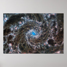 Messier 74 (M74) Galaxy | NGC 628 | MIRI | JWST Poster