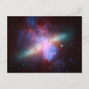 Messier 82 Weltraumgalaxie Postkarte