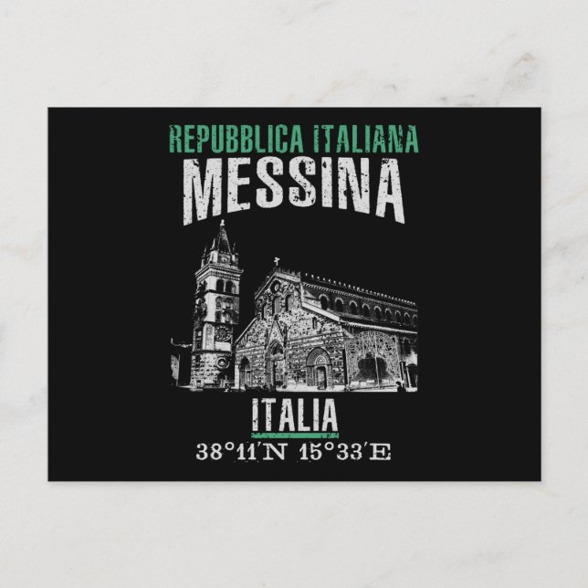 Messina Postkarte (Vorderseite)