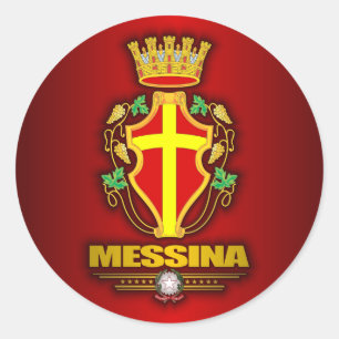 Messina Runder Aufkleber