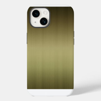 Messing-Look mit Bürstenfinish iPhone 14 Hülle
