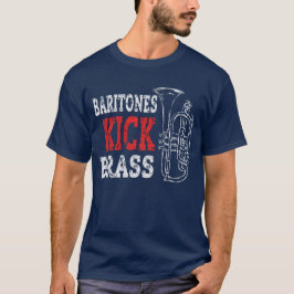 Messingbaritoneuphonium-marschierendes T-Shirt