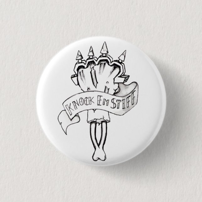 Messingknöchel-Knopf Button (Vorderseite)