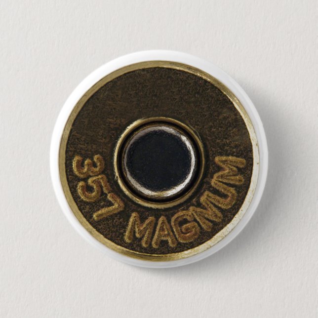 MessingMuschelgehäuse mit 357 Magnum Button (Vorderseite)