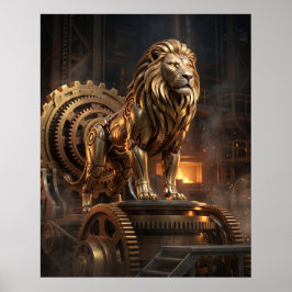 Messingner Löwenthron Poster