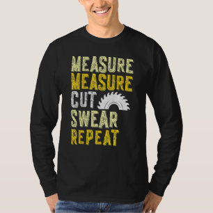 Messung der Schneide Swear Wiederholung für Carpen T-Shirt