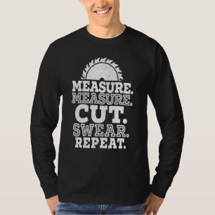 Messung Messung Schneiden Swear Wiederholung für e T-Shirt