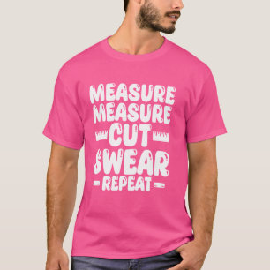 Messung Schneide Swear Wiederholung Nähfahrzeug T-Shirt