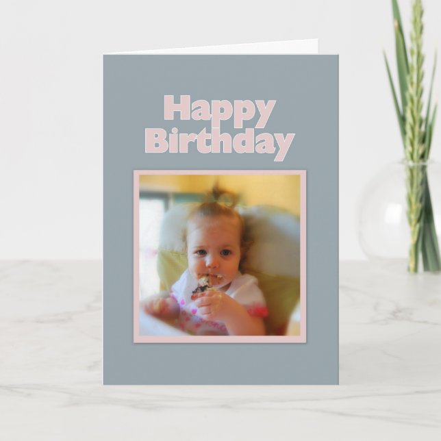 Messy Baby Happy Birthday Card Karte (Vorderseite)