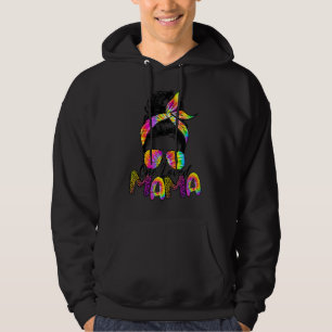 Messy Bun Buffalo Karierter Valentinstag One Love Hoodie