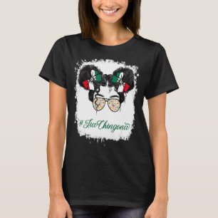 Messy Bun Glasses Tia Chingona Mexico Tante Mexika T-Shirt