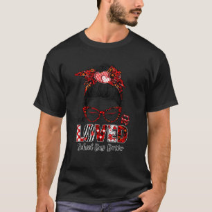 Messy Bun Hair One Love School Bus Fahrer Valenti T-Shirt