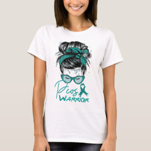 Messy Bun Hair Pcos Polyzystisches Ovarialsyndrom T-Shirt
