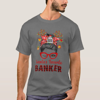 Messy Bun Hair - Weihnachten Tree-Santa's Liebling T-Shirt