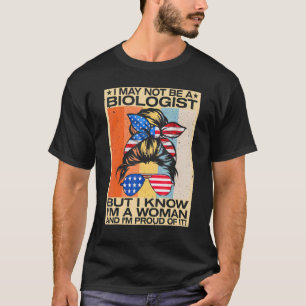 Messy Bun ich bin vielleicht kein Biologe, aber ic T-Shirt