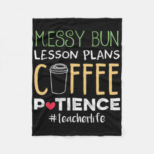 Messy Bun Lesson plant Kaffeepause Fleecedecke