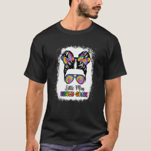Messy Bun Little Miss Second Grade Mädchen zurück T-Shirt