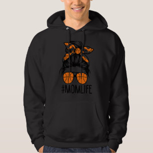 Messy Bun Mama Life Basketball Frauentag Hoodie