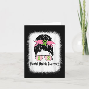 Messy Bun Mental Health S Geschenk Mental Health A Karte