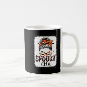 Messy Bun Spooky Doctor Women Pumpkin Halloween Ba Kaffeetasse
