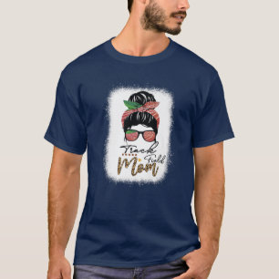 Messy Bun Track Field Mama mit Lover Runner Mot T-Shirt