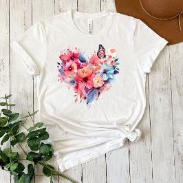 Messy Butterfly Watercolor T - Shirt