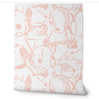Messy Dog Sketches - Tierskizze - Pastellrosa