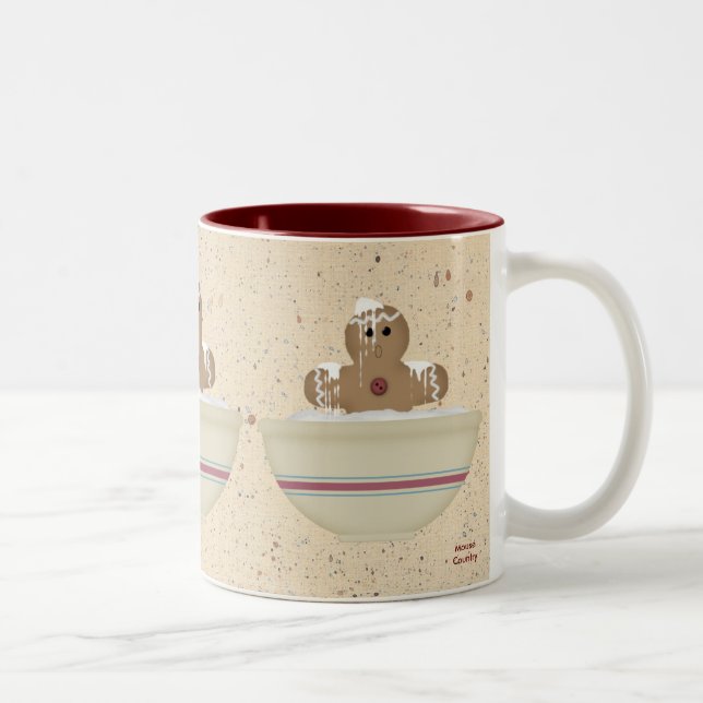 Messy Gingerbread Man Mug (Droit)