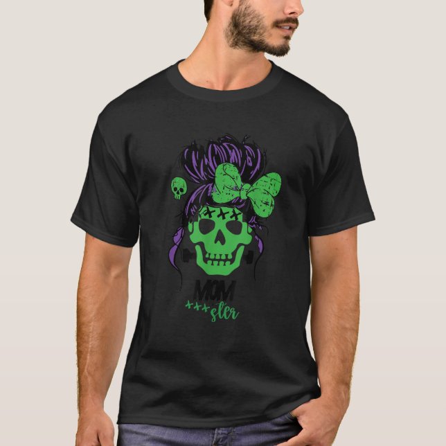 Messy Hair Bun Monster T-Shirt (Vorderseite)