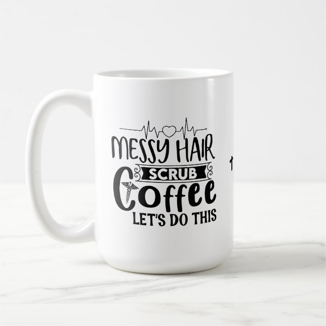 Messy Hair sauber Kaffee machen wir dieses Funny N Kaffeetasse (Links)