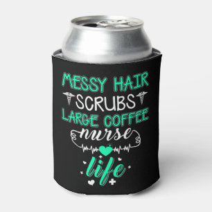 MESSY HAIR SCRUBS GROSSES KAFFEE NURSE LIFE Messy Dosenkühler