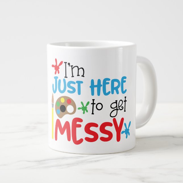 Messy - Jumbo-Tasse (Vorderseite Rechts)