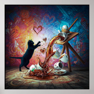 Messy Liebe, Herz Poster