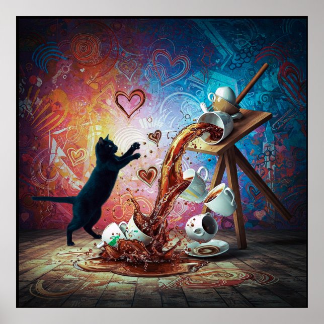 Messy Liebe, Herz Poster (Vorne)