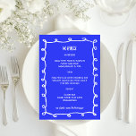 Messy Loops Hand gezeichnet Custom Bar Bat Mitzvah Menükarte<br><div class="desc">Perfekte Menükarte für eine Fledermausmitzvah, Bar mitzvah oder andere jüdische Feiern! Handgefertigte Pinselstrichrahmen für Sie auf der Vorderseite! Vollständig anpassbar! Klicken Sie auf "Personalisieren" oben, um den Text zu bearbeiten. Klicken Sie auf "Bearbeiten mit dem Designwerkzeug", um die Schriftart, Farben und Einstellungen anzupassen und die hintere Seitenfarbe zu löschen, wenn...</div>