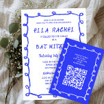 Messy Loops Hand gezeichnet QR Bar Bat Mitzvah Begleitkarte<br><div class="desc">Perfekte ENCLOSURE CARDS für eine Fledermausmitzvah, Bar mitzvah oder andere jüdische Feiern! Handgefertigte Pinselstrichrahmen für Sie auf der Vorderseite! Vollständig anpassbar! Klicken Sie auf "Personalisieren" oben, um den Text zu bearbeiten und Ihren Link zum QR-Code hinzuzufügen. Klicken Sie auf "Bearbeiten mit dem Designwerkzeug", um die Schriftart, Farben und Einstellungen anzupassen...</div>